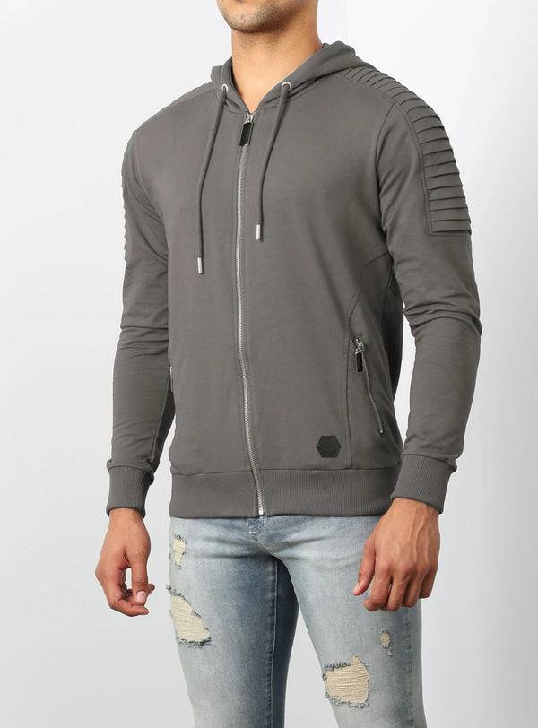 Suéter Juvenil Casual con Bolsillos Laterales en Colores Sólidos