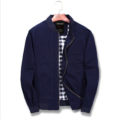 Chaqueta Casual de Algodón para Hombre - Estilo Beisbolero Ajustado - Image 5
