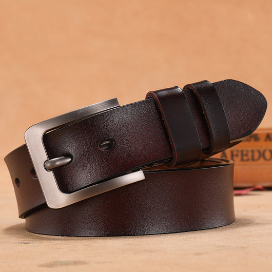 Cinturón de Cuero Salvaje de Dos Capas - Estilo Casual - Image 6