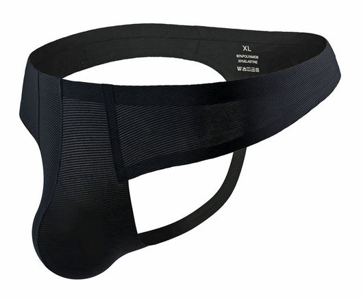 Calzoncillo Tipo Tanga para Hombre Bajo Sexy Sin Costuras con Rayas - Image 37