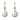 European And American Stars And Moon Belly Button Nails