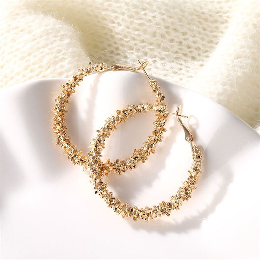 Aretes de Perla Redonda Dorados para Mujer - Image 10