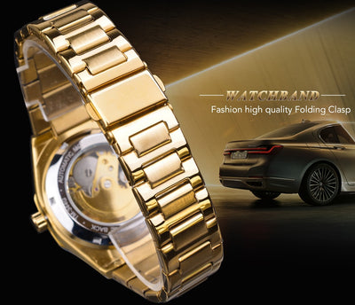 Reloj Automático de Movimiento Mecánico con Diseño Hueco - Image 17