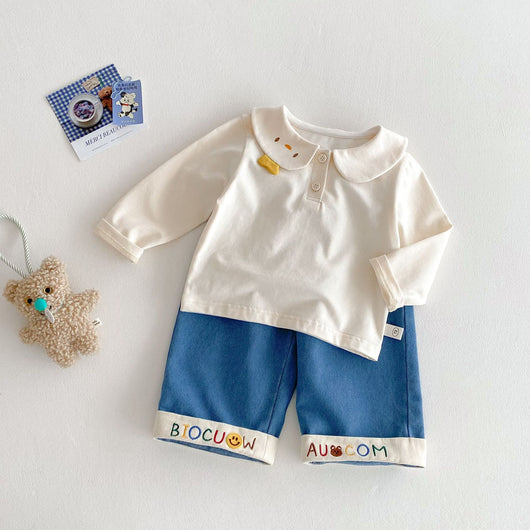 Camiseta Rayada con Diseño Cartoon para Bebé Niña 0-5 Años - Image 33