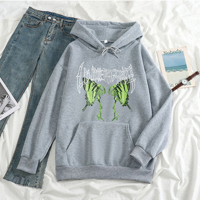 Sudadera Gótica Harajuku Mariposas Calavera - Image 13