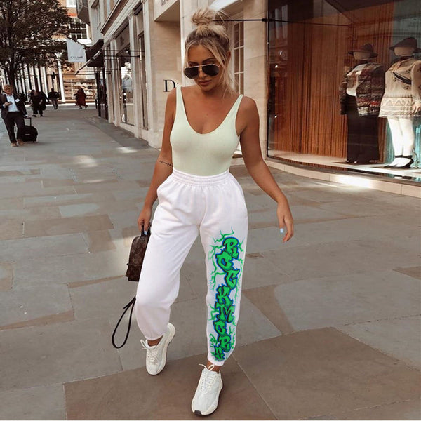 Pantalón Túnica Estampado de Cintura Alta
