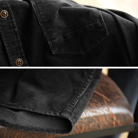 Chaqueta de Pana Casual con Bolsillos para Hombre - Image 5