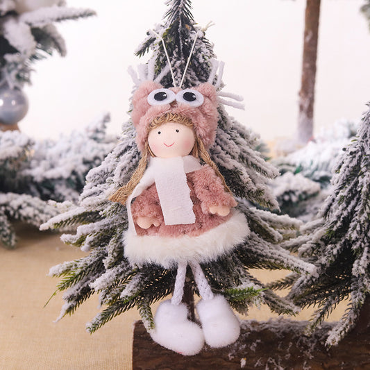 Adorno Navideño de Peluche con Astas - Decoración Tierna para Niñas