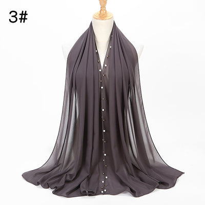 Pañuelo Hijab de Gasa Perla con Brillo - Image 20