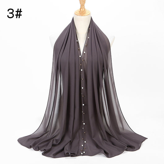 Pañuelo Hijab de Gasa Perla con Brillo - Image 20