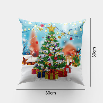 Funda de Almohada Navideña con Pintura de Diamantes DIY - Image 11