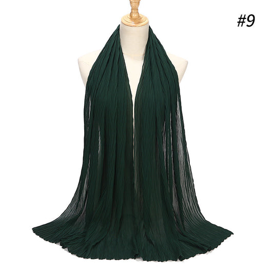 Hijab Chiffón Plisado con Efecto Perla - Capa Versátil - Image 35