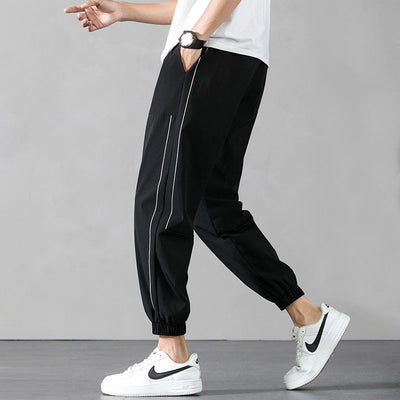 Pantalones Deportivos de Seda Helada - Capris Ajustados de 9 Puntos