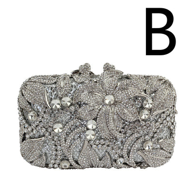 Clutch Elegante con Flores y Cristales Brillantes - Image 20
