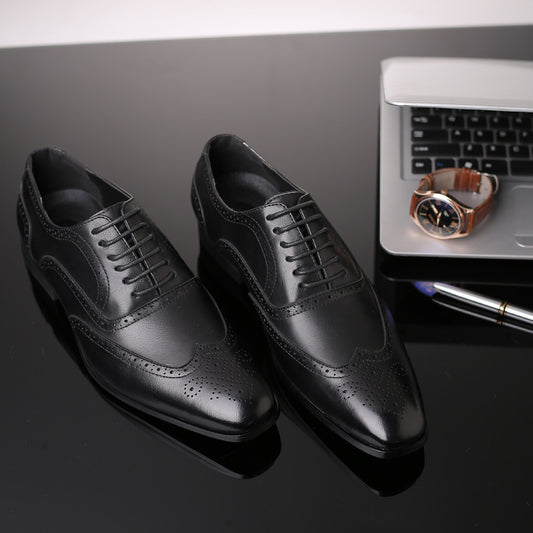 Zapatos de Cuero Ejecutivo Tallados a Mano - Estilo Británico Premium - Image 2