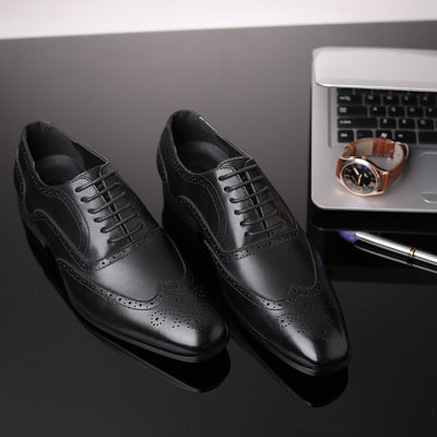 Zapatos de Cuero Ejecutivo Tallados a Mano - Estilo Británico Premium - Image 2