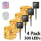4 Paquetes 300 Leds Blanco Cálido