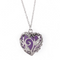 Hollow glowing heart necklace Violet