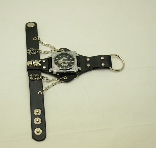 Reloj de Pulsera con Cinturón de Remaches Skull - Image 2