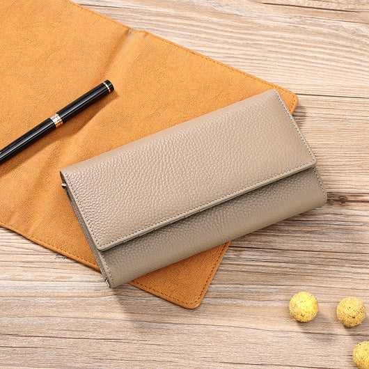 Cartera Larga de Cuero Genuino para Mujer - Diseño Europeo Premium - Image 8