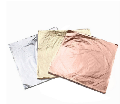 Láminas Decorativas 14cm - Oro, Plata, Cobre y Aluminio para Muebles