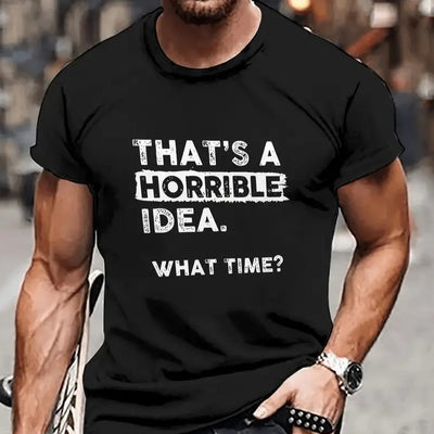 Playera Casual Anime para Hombre con Diseño de Caricatura