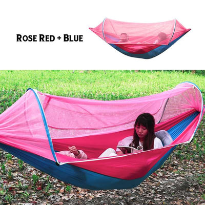 Hamaca Portátil Doble con Mosquitero para Camping y Aventuras - Image 17