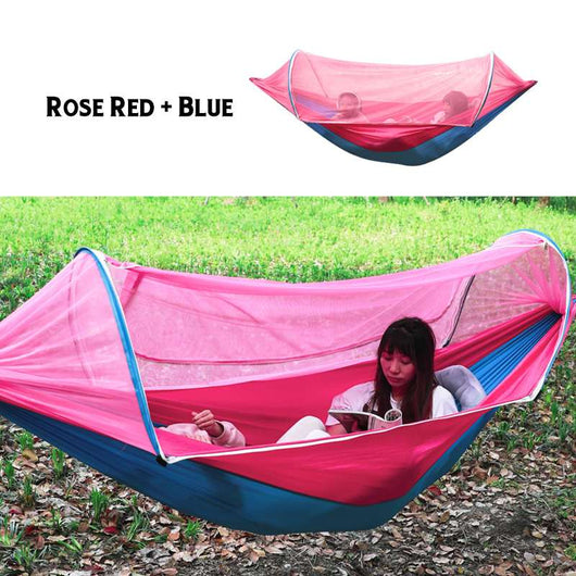 Hamaca Portátil Doble con Mosquitero para Camping y Aventuras - Image 17