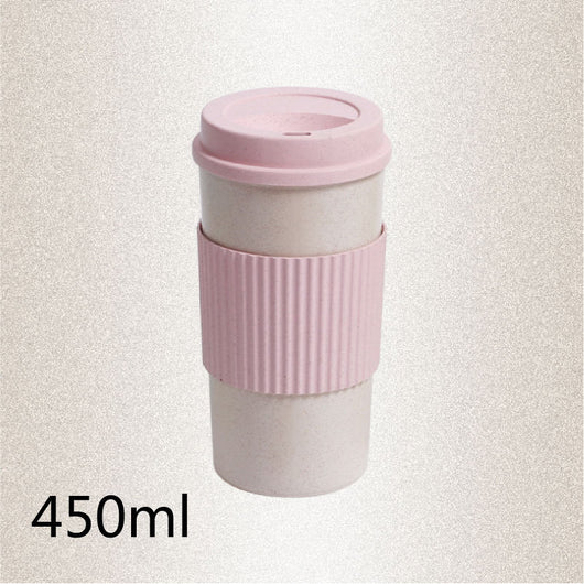 Taza Térmica Reutilizable de Fibra de Trigo con Tapa - Vaso Aislante para Café y Viajes - Image 16