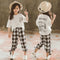 Conjunto Sastre de Pantalón Cropped a Cuadros