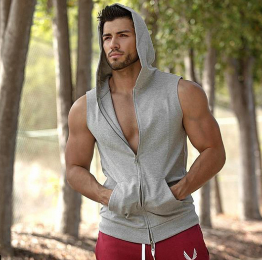 Cardigan Hoodie Deportivo con Encaje para Hombre - Image 8