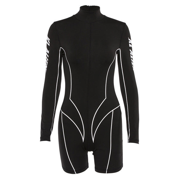 Jumpsuit Largo Estampado Cintura Alta Reductora para Mujer