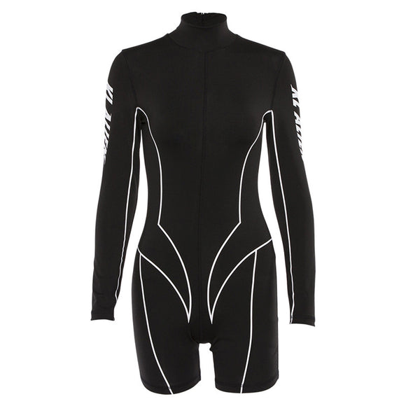 Jumpsuit Largo Estampado Cintura Alta Reductora para Mujer