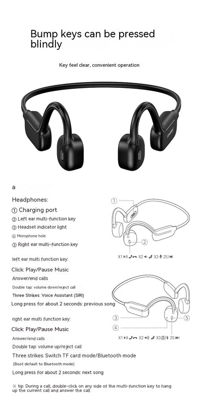 Auriculares de Conducción Ósea Inalámbricos con Memoria 32GB IPX8 Resistentes al Agua - Image 20