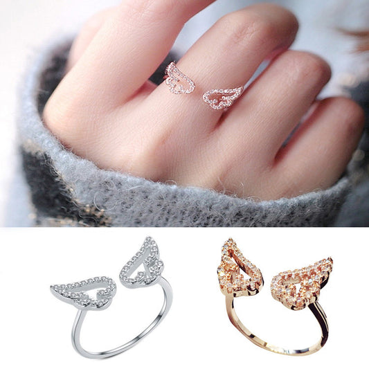 Anillos Alas de Ángel para Mujer - Accesorios de Moda Trendy
