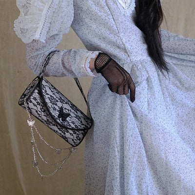 Bolso Clutch Elegante con Diseño de Encaje Versátil - Image 8