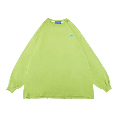 Camisa de Manga Larga con Bordado de Color Sólido - Image 2