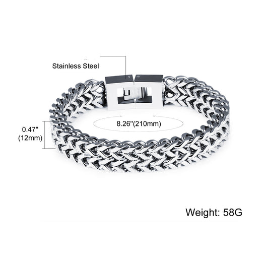 Pulsera de Acero Titanio para Hombre con Escamas de Pez - Image 3