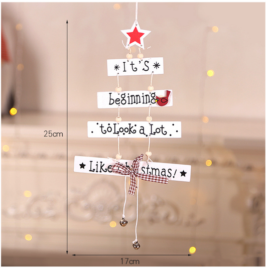 Adornos Navideños de Madera con Alfabeto de Estrellas - Image 11