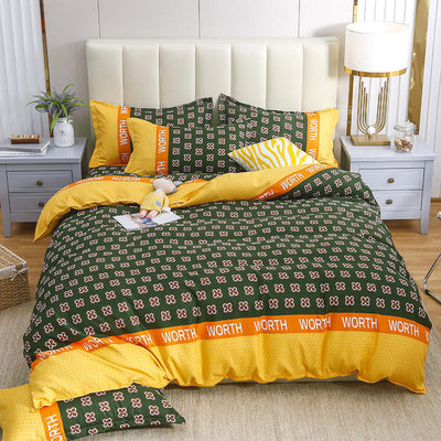 Juego de Cama Algodón Satinado de Cuatro Piezas con Funda Acolchada Reforzada - Image 2