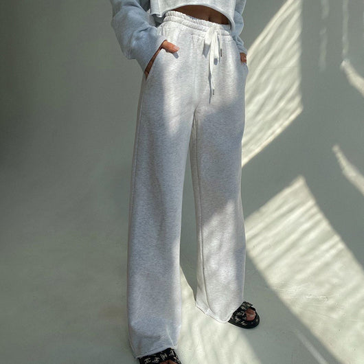 Pantalón Gris Holgado de Pierna Ancha - Comodidad y Versatilidad - Image 4