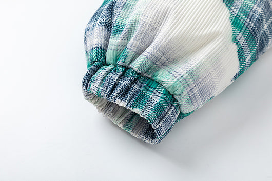 Abrigo de Algodón Cuadros Retro Holgado para Invierno - Image 22