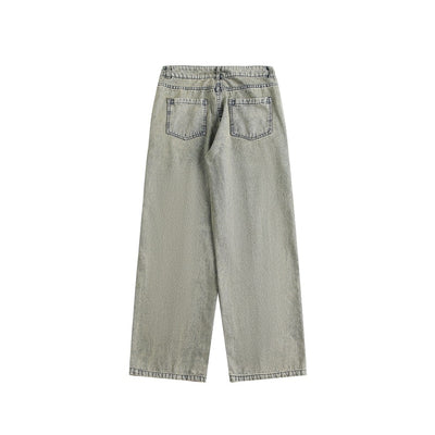 Pantalones Vaqueros Retro Lavados Baggy Straight para Hombre y Mujer - Image 21