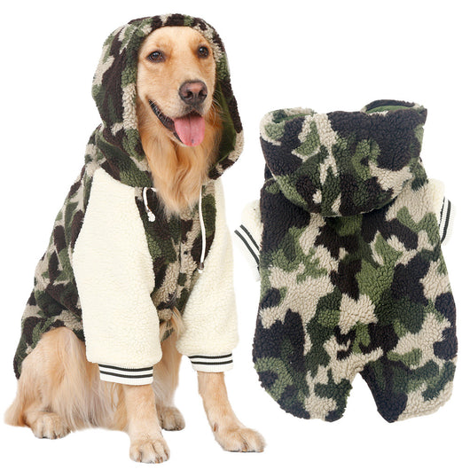 Ropa de Camuflaje para Perros Grandes - Golden Retriever, Labrador y Samoyedo