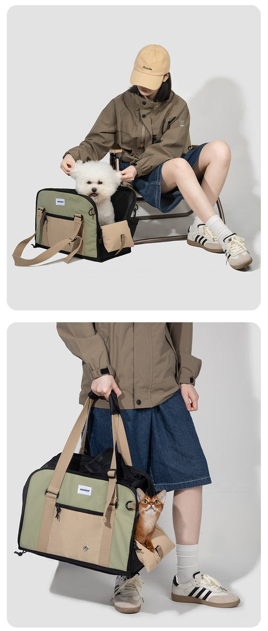 Bolsa de Lona Transpirable para Mascotas - Mochila Cruzada Portátil - Image 13