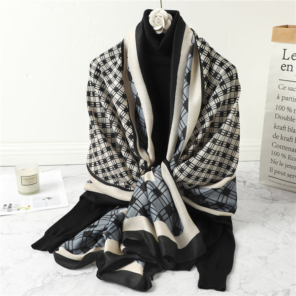 Bufanda Cuadros Invierno Mujer - Cálida y Elegante