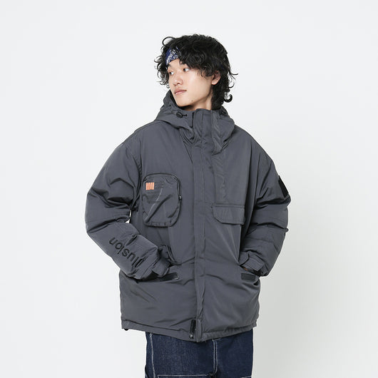Chaqueta Acolchada con Capucha para Exterior - Plumón de Pato Blanco - Image 3