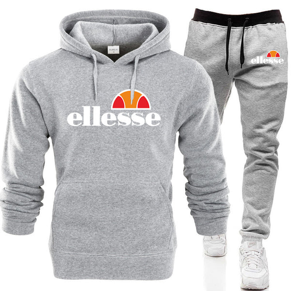 Conjunto Deportivo Casual Capucha Dos Piezas Color Sólido