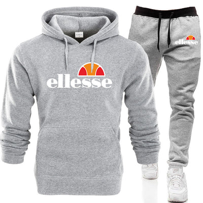 Conjunto Deportivo Casual Capucha Dos Piezas Color Sólido