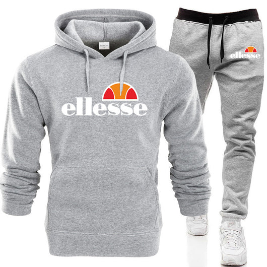 Conjunto Deportivo Casual Capucha Dos Piezas Color Sólido